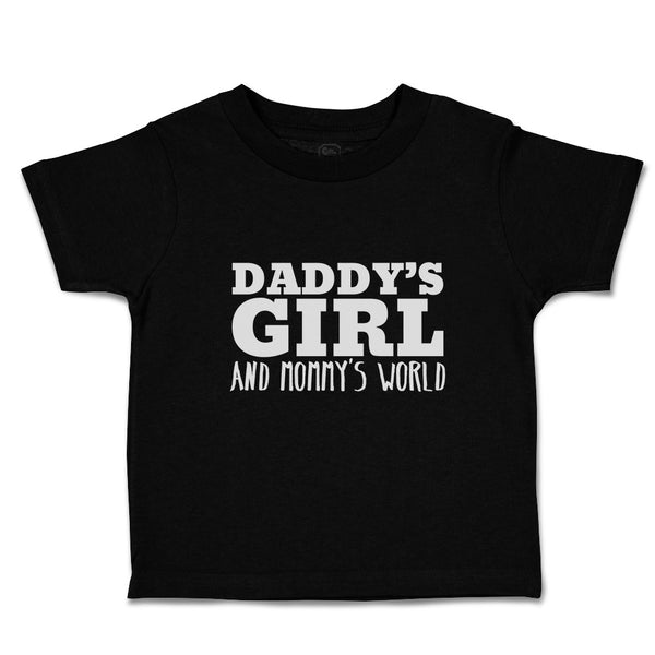 Toddler Clothes Daddy's Girl and Mommy's World Toddler Shirt Baby Clothes Cotton