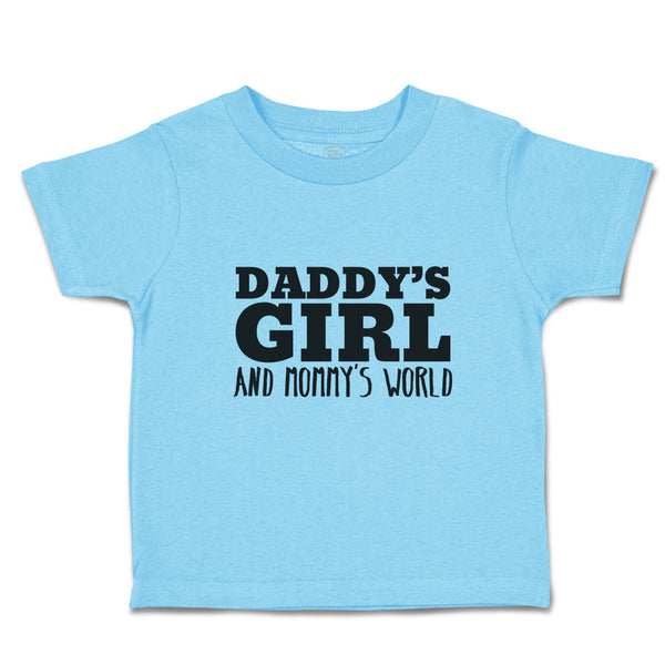 Toddler Clothes Daddy's Girl and Mommy's World Toddler Shirt Baby Clothes Cotton