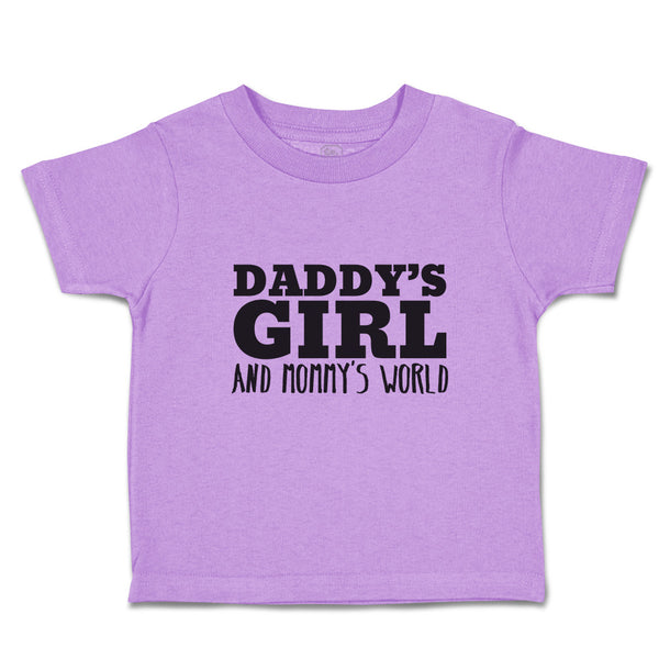 Toddler Clothes Daddy's Girl and Mommy's World Toddler Shirt Baby Clothes Cotton