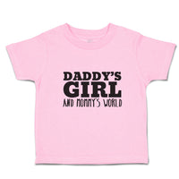 Toddler Clothes Daddy's Girl and Mommy's World Toddler Shirt Baby Clothes Cotton