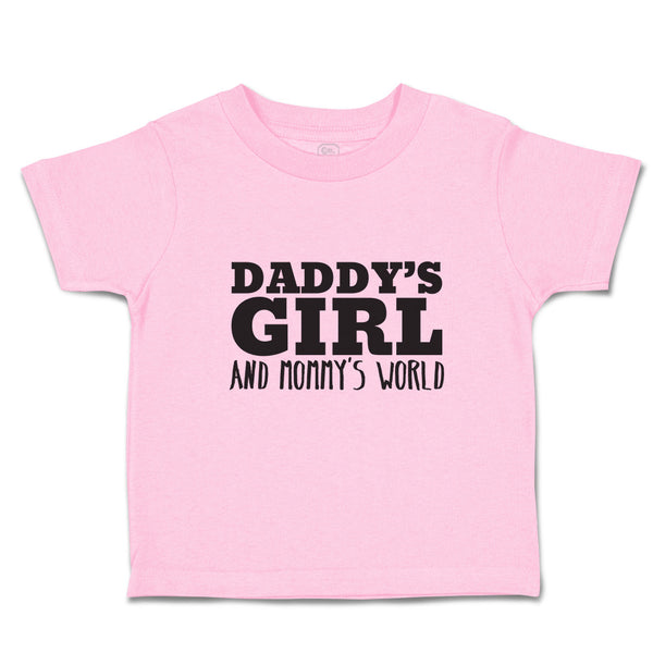 Toddler Clothes Daddy's Girl and Mommy's World Toddler Shirt Baby Clothes Cotton