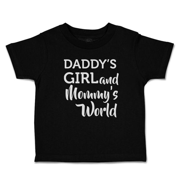 Toddler Clothes Daddy's Girl and Mommy's World Toddler Shirt Baby Clothes Cotton