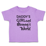 Toddler Clothes Daddy's Girl and Mommy's World Toddler Shirt Baby Clothes Cotton