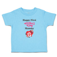 Toddler Clothes Happy First Mother's Day Mammy Toddler Shirt Baby Clothes Cotton