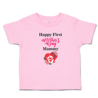 Toddler Clothes Happy First Mother's Day Mammy Toddler Shirt Baby Clothes Cotton