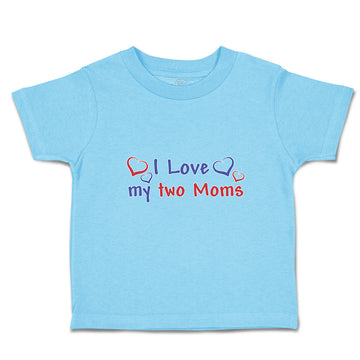 Toddler Clothes I Love My 2 Moms Toddler Shirt Baby Clothes Cotton