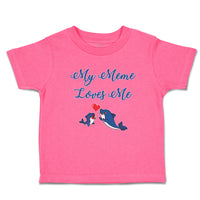 Toddler Girl Clothes My Meme Loves Me Toddler Shirt Baby Clothes Cotton