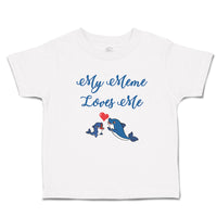 Toddler Girl Clothes My Meme Loves Me Toddler Shirt Baby Clothes Cotton