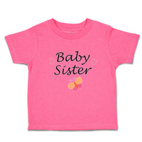 Toddler Girl Clothes Baby Sister with Butterfly and Pink Little Hearts Cotton