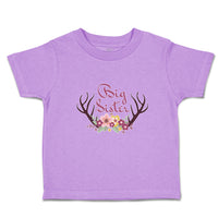 Big Sister with Wreath of Flowers and Deer Horns