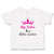 Toddler Girl Clothes Big Sister to A Little Mister with Pink Crown Toddler Shirt