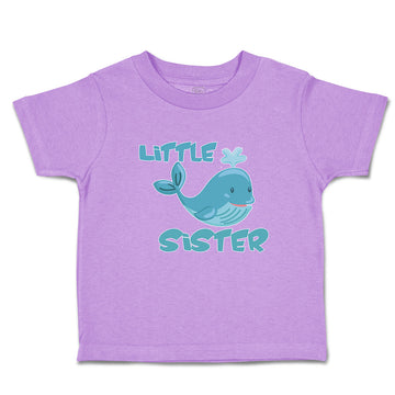 Toddler Girl Clothes Little Sister and An Cute Dolphin Toddler Shirt Cotton