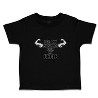 Cute Toddler Clothes I Get My Muscles from My Uncle Toddler Shirt Cotton