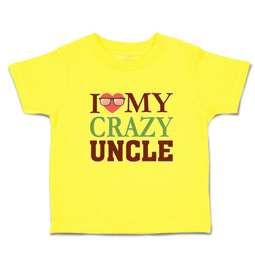 Cute Toddler Clothes I Love My Crazy Uncle Toddler Shirt Baby Clothes Cotton