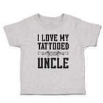 Cute Toddler Clothes I Love My Tattooed Uncle Toddler Shirt Baby Clothes Cotton