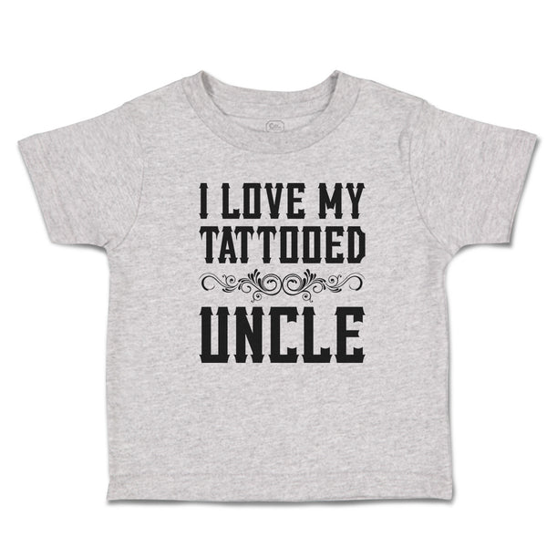 Cute Toddler Clothes I Love My Tattooed Uncle Toddler Shirt Baby Clothes Cotton