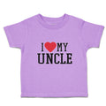 Toddler Girl Clothes I Love My Uncle Toddler Shirt Baby Clothes Cotton