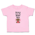 Toddler Girl Clothes My Uncle Loves Me Beary Much Toddler Shirt Cotton