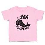 Toddler Girl Clothes Sea Unicorns Toddler Shirt Baby Clothes Cotton