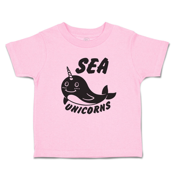 Toddler Girl Clothes Sea Unicorns Toddler Shirt Baby Clothes Cotton