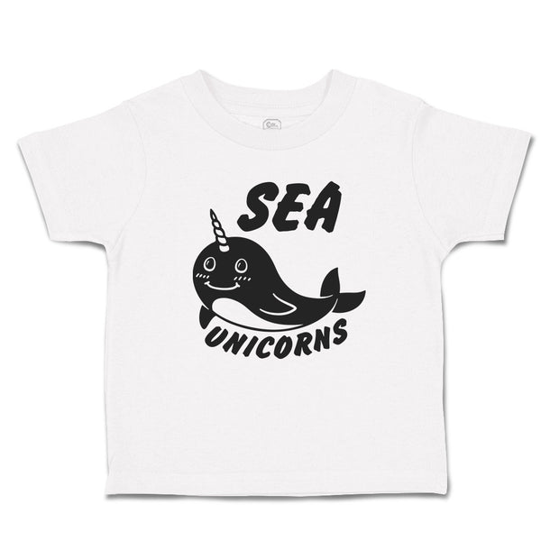 Toddler Girl Clothes Sea Unicorns Toddler Shirt Baby Clothes Cotton