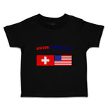 Toddler Clothes Swiss American Countries Toddler Shirt Baby Clothes Cotton