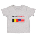 Toddler Clothes Belgian American Countries Toddler Shirt Baby Clothes Cotton