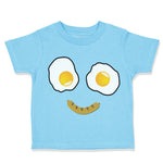 Toddler Clothes Egg and Bacon Face Toddler Shirt Baby Clothes Cotton