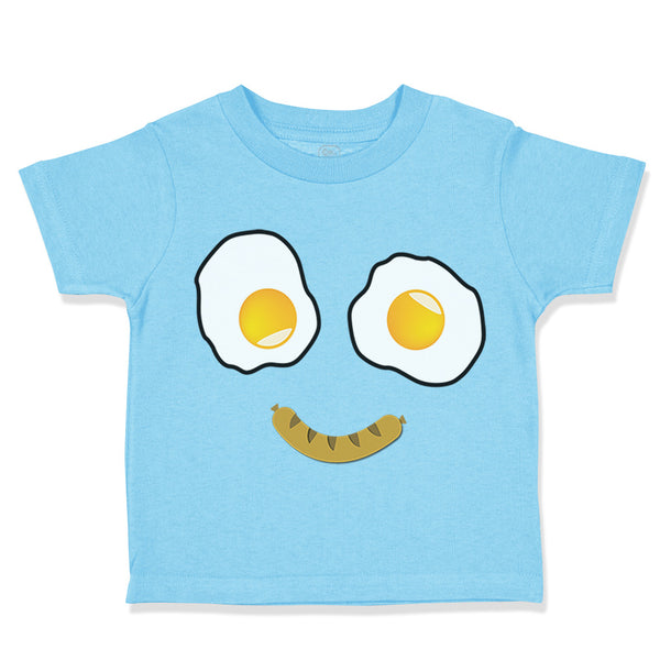 Toddler Clothes Egg and Bacon Face Toddler Shirt Baby Clothes Cotton