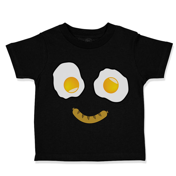 Toddler Clothes Egg and Bacon Face Toddler Shirt Baby Clothes Cotton