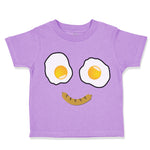 Toddler Clothes Egg and Bacon Face Toddler Shirt Baby Clothes Cotton