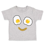 Toddler Clothes Egg and Bacon Face Toddler Shirt Baby Clothes Cotton