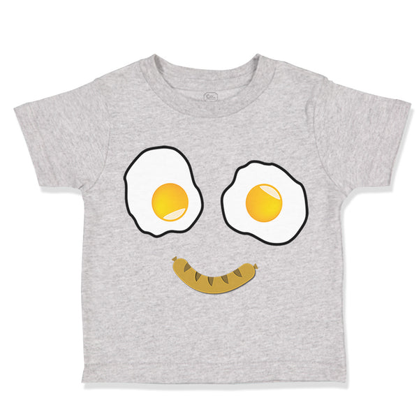 Toddler Clothes Egg and Bacon Face Toddler Shirt Baby Clothes Cotton