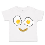 Toddler Clothes Egg and Bacon Face Toddler Shirt Baby Clothes Cotton