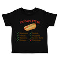 Toddler Clothes Chicago Style Image of A Hot Dog Funny Humor Toddler Shirt