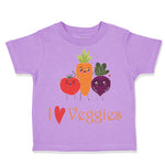 Toddler Clothes I Love Veggies Vegetables Toddler Shirt Baby Clothes Cotton