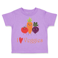 Toddler Clothes I Love Veggies Vegetables Toddler Shirt Baby Clothes Cotton