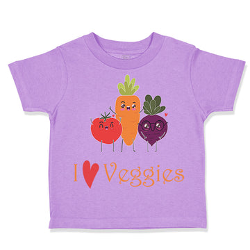 Toddler Clothes I Love Veggies Vegetables Toddler Shirt Baby Clothes Cotton