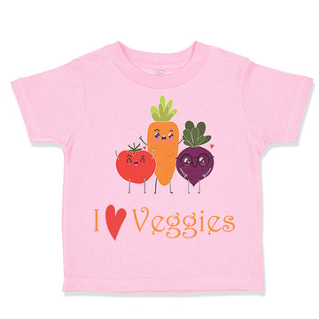 Toddler Clothes I Love Veggies Vegetables Toddler Shirt Baby Clothes Cotton