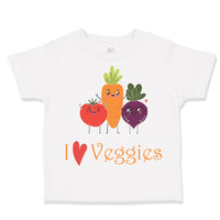 Toddler Clothes I Love Veggies Vegetables Toddler Shirt Baby Clothes Cotton