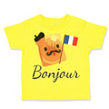 Cute Toddler Clothes Bonjour French Funny Humor Toddler Shirt Cotton