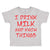 Toddler Clothes I Drink Milk and Know Things Funny Humor Toddler Shirt Cotton