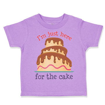 Toddler Clothes I'M Just Here for The Cake Funny Humor Toddler Shirt Cotton