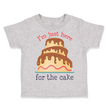 Toddler Clothes I'M Just Here for The Cake Funny Humor Toddler Shirt Cotton