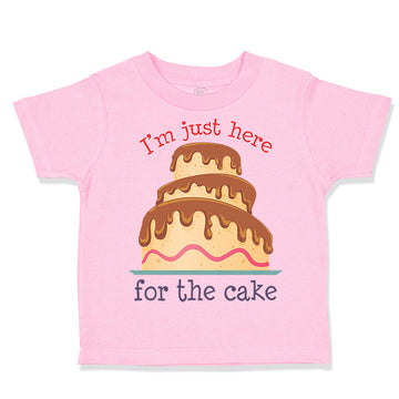 Toddler Clothes I'M Just Here for The Cake Funny Humor Toddler Shirt Cotton