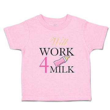 Toddler Clothes Will Work 4 Milk Toddler Shirt Baby Clothes Cotton
