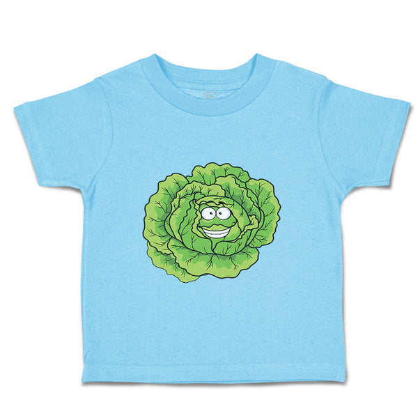 Toddler Clothes Cabbage with Face Food & Beverage Vegetables Toddler Shirt