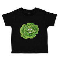 Toddler Clothes Cabbage with Face Food & Beverage Vegetables Toddler Shirt