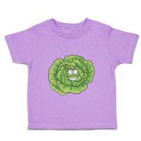 Toddler Clothes Cabbage with Face Food & Beverage Vegetables Toddler Shirt