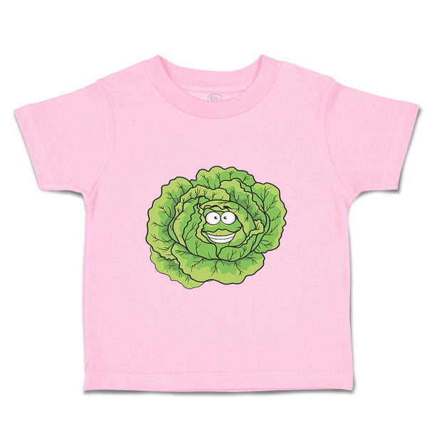 Toddler Clothes Cabbage with Face Food & Beverage Vegetables Toddler Shirt